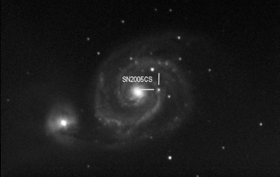 M51 - Whirlpool Galaxy with Supernova SN2005CS